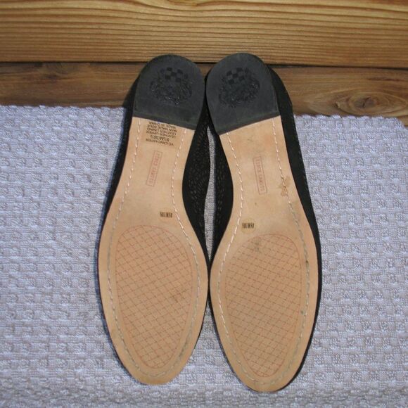 Black Laser Cut Flats - Picture 8 of 9